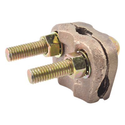 TG-AB21 - Conector de Varilla a Cable / Varilla 3/4" / Cable 2/0 AWG a 350 Kcmil / Tubería 3/8" a 3/4" / Bronce de Alta Conductividad