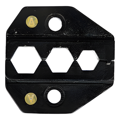 RFA-4005-06 - Mordaza para Plegar Conectores de Anillo / 3 Cavidades / 0.255", 0.324", 0.305" / RG-59/U, RG-6/U, Tipo F CATV