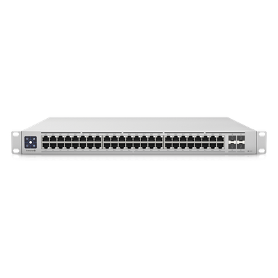 USW-ENTERPRISE-48-POE - Switch PoE Administrable Capa 3 / 48 Puertos 2.5GbE RJ45 PoE+ / 4 Puertos 10G SFP+ / 720W PoE Total / Pantalla Táctil 1.3" / 320 Gbps