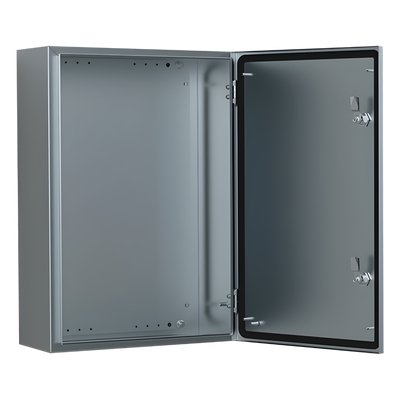 ASR0808030 - Gabinete Industrial IP66 / Acero Inoxidable 304L / 800x800x300 mm / Cerradura Doble / Puerta 130° / Placa Montaje 2 mm