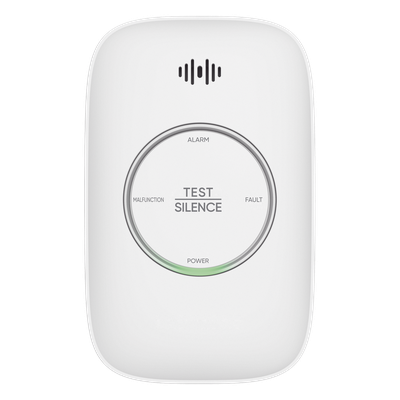 HF-GP110 - Detector de Gas LP / Propano C3H8 / Rango 0-25% LEL / Umbral 10% LEL / Alarma 70-115 dB a 1 m / Salida para Válvula y Ventilador / IP30