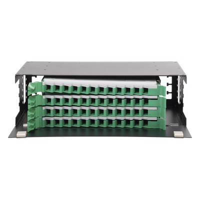 LP-ODF-8048 - Distribuidor de Fibra Óptica / 19" (48.26 cm) / 3U / 48 Fibras / Bandejas Deslizables / 4 Entradas / Cable hasta 16 mm