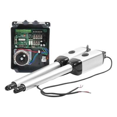 XBS-PK03 - Kit de Brazos para Portón Abatible / 2 Hojas / 3 m (9.8 ft) / 300 kg / IP55 / 50 Ciclos Diarios / Residencial