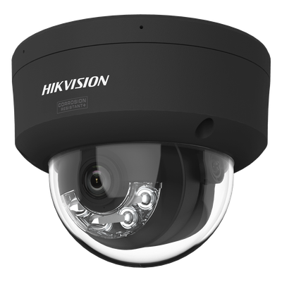 DS-2CD2147G3-LIS2UY(BLACK) - Domo IP / 4 Megapixel / Lente 2.8 mm / 98.4 ft IR + Luz Blanca / 2 Micrófonos / IP67 / WDR 130 dB / AcuSense 3.0 / Metal / NEMA 4X / AcuSeek