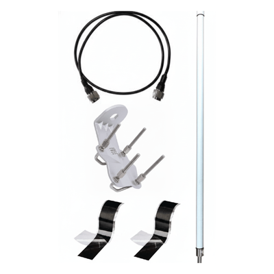 ACC-IOT-KAN09-01 - Antena LoRa Exterior Omnidireccional / 5.5 dBi / Frecuencia 860-930 MHz / IP67 / Resistencia al Viento 200 km/h / Kit de Montaje en Poste