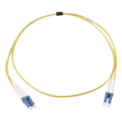 FJ2-LCULCUL-02 - Jumper de Fibra Óptica / Duplex LC UPC a LC UPC / Monomodo OS2 / OFNR / 2 m (6.56 ft) / Amarillo