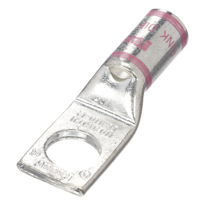 LCA1/0-12-X - Zapata de Compresión / Calibre 1/0 AWG / Barreno 1/2 pulgada / Acero Galvanizado / 1 Orificio / Talón para Mirilla