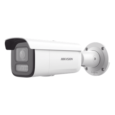 DS-2CD2643G2-LIZS2U - Cámara Bala IP / 4 Megapixel / Lente Motorizado 2.8-12 mm / Dual Light 60 m (196.9 ft) / WDR 120 dB / IP67 / IK10 / PoE+ / Audio Bidireccional