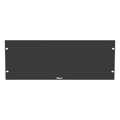 DPFP4 - Tapa Ciega para Rack / 19in / 4UR / Acero / Plano / Negro / 1.58 x 0.58 ft