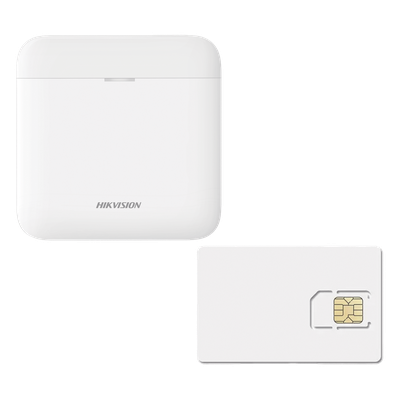AXPRO-KIT-GSM-1Y - Kit de Alarma Inalámbrica / 48 Zonas / Conectividad 3G/4G y Wi-Fi / Batería de Respaldo / Servicio de Datos 600MB 1 Año