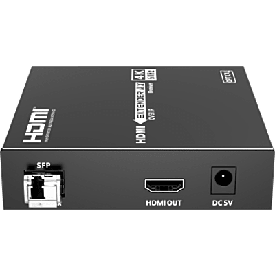 TT-473-FIBER-RX - Receptor HDMI sobre IP | 4K60Hz | Fibra Óptica 40 km (24.85 mi) | 18 Gbps | HDMI 2.0 | HDCP 1.4/2.2 | IR | Protección ESD