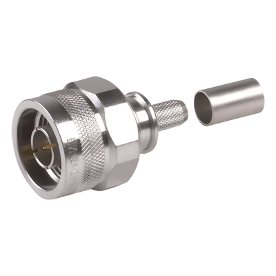 EZ-240-NM-HX - Conector Coaxial N Macho / Plegable / Pin Cautivo / VSWR 1.3 hasta 6 GHz / Para RG8X, LMR240
