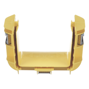 FRBC4X4LYL - Acoplador Recto para Canaleta / 4 x 4 pulgadas (101.6 x 101.6 mm) / Sistema QuikLock / UL 94V-0 / Capacidad 2,824 Cables 1.6 mm / Sin Partes Metálicas