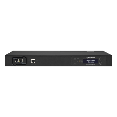 PDU15SW10ATNET - PDU ATS (Fuente Redundante Auto-transferible) Monitoreable, Para Distribución de Energía, 2 Entradas 120 Vca NEMA5-15P, Con 10 Salidas NEMA 5-15R, Horizontal 19in, 1UR