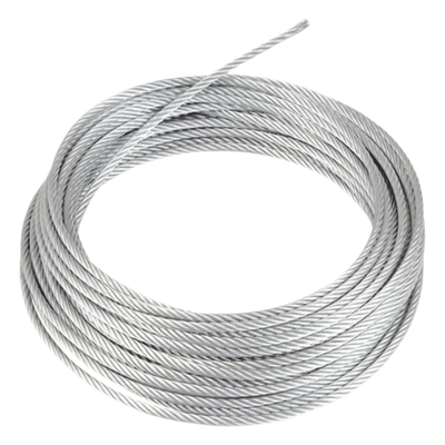 SRET318CAM/200MTS - Retenida de Acero Galvanizado / 1/8" / 7 Hilos Trenzados / Carga 600 kg / 200 m (656.2 ft) / Clase A