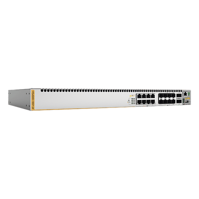 AT-X550-18XSPQM-10 - Switch Stackeable Capa 3 / 8 puertos 10G BaseT PoE+ / 8 puertos SFP+ / 2 puertos 40G QSFP / 240W PoE+ / 357.1 Mpps