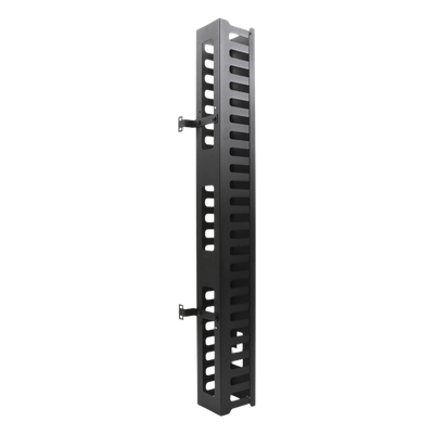 LPCV-24-URL - Organizador de Cable Vertical / 24 UR / Acero Sólido / Capacidad 260 Cables Cat5 / Tapa Protectora / Compatible Serie EIRL