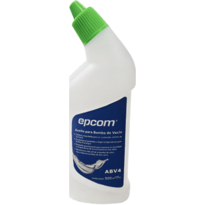 AB-V4 - Aceite Mineral para Bomba de Vacío / 500 ml / Viscosidad 41.4-50.6 mm²/s / Punto de Inflamación 225 °C / Punto de Fluidez -10 °C