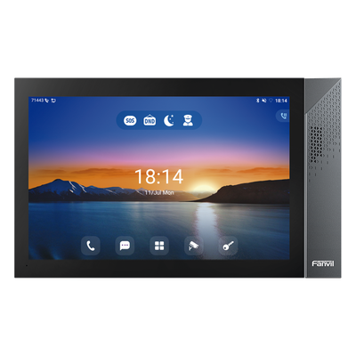 I57A - Monitor IP/SIP para Interior / Pantalla Táctil 10.1" / Android 9.0 / Wi-Fi Dual Band / Bluetooth 5.0 / PoE / 8 Entradas de Alarma