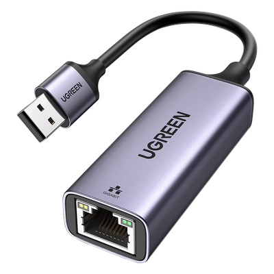 50922 - Adaptador de Red / USB-A 3.0 a RJ45 / Gigabit 10/100/1000 Mbps / Aluminio Anodizado / Cable 10 cm (0.33 ft)