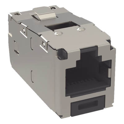 CJS688TGY - Módulo Jack RJ45 Blindado / Categoría 6 / Mini-Com TG / 10GBase-T / Sin Herramienta de Impacto / 22-26 AWG / -10°C a 65°C