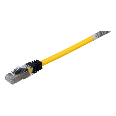 STP6X3MYL - Patch Cord Cat6A / Blindado S/FTP / 26 AWG / 500 MHz / 3 m (9.8 ft) / LS0H / Amarillo