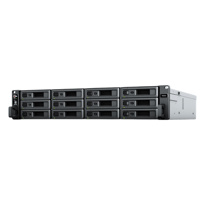 RS2423+ - Synology RackStation RS2423+ servidor NAS o de almacenamiento Bastidor (2U) Ryzen Embedded V1780B 8 GB DDR4 0 TB DiskStation Manager Negro, Gris