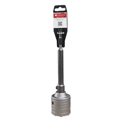 PST-C02-005 - Broca Pasamuros SDS / 50 mm de Diámetro / Extensión 220 mm / Triple Filo / Carburo de Cobalto / Acero Aleado