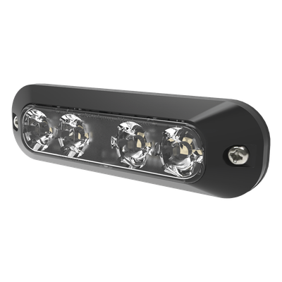 ED3704B - Luz Auxiliar LED / 4 LEDs Ultra Brillantes / 30 Patrones de Destello / 12-24 VCC / IP Exterior e Interior / SAE J595 Clase I