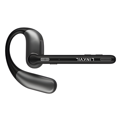 DH401B - Diadema Bluetooth / 5.4 Multipoint / Cancelación Ruido AI ENC / Open-Ear / Gancho Ergonómico / Estuche 23h
