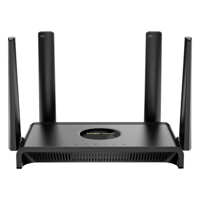 RG-EW300T-LA - Router 4G LTE / CAT.4 150 Mbps / Wi-Fi 4 N300 / 4 Puertos 10/100 / 4 Antenas Externas / Administración Cloud