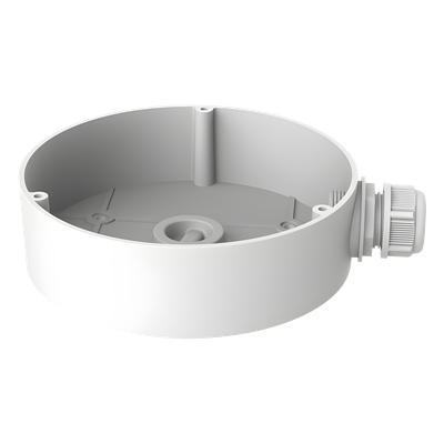 DS-1280ZJ-DM45 - Caja de Conexión para Domo / TurboHD 8MP (4K) / Aluminio Anticorrosión / IP66 / Exterior / 140 x 40 mm