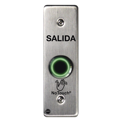 NT-SS001-ES - Interruptor IR sin contacto / Acero inoxidable 304 / Montaje delgado 4.5 x 4.5 x 0.26 pulgadas / Salida relé ajustable 0.5-20 s / Contacto seco tipo C