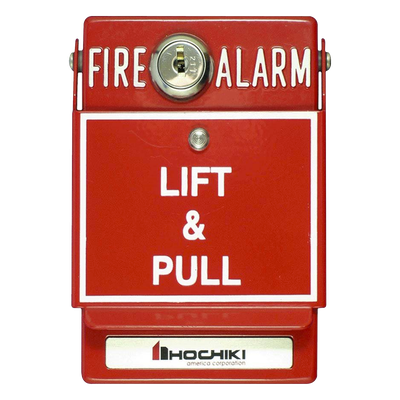 DCP-AMS-KL-LP - Estación Manual Direccionable / Doble Acción Levantar-Jalar / Con Llave de Reinicio / Metálica / 17-41 VDC / 0°C a 49°C