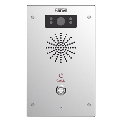 I16V - Video Intercomunicador IP, 2 líneas SIP, 2 relevadores con botón para llamada, Onvif, anti-vandálico, PoE, IP65 e IK10, PoE