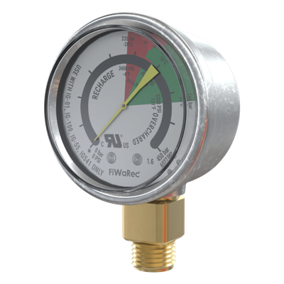 927612 - Manómetro de Contacto / 2901 PSI (200 bar) / Contacto N.O. Baja Presión / IP65 / -20°C a +55°C / 50 mm