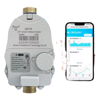 TW-LXSY-25 - Medidor de Agua Inteligente LoRaWAN / 1 Pulgada / Válvula de Corte Eléctrica / Precisión 10 L / IP67 / Batería Litio 3.6 V