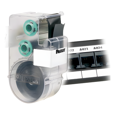 UILS8BW - Casete de Etiquetas / Poliéster No Adhesivo / 6 mm x 7.6 m (24.93 pies) / -23°C a 155°C / TIA/EIA-606-A