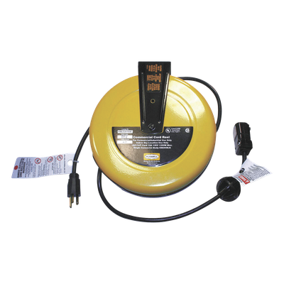 HUB-HBL-C25-163C - Carrete de Extensión / 16/3 SJT / 125V CA / 10A / 7.6 m (25 pies) / Conector HBL5969VBLK / UL