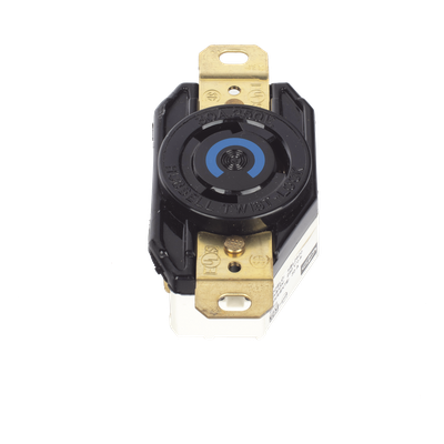 HUB-HBL-2620 - Receptáculo Industrial de Media Vuelta / 30 A / 250 V CA / 2 Polos 3 Hilos / NEMA L6-30R / IP20 / Montaje a Pared