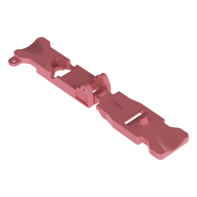 TGSJT - Herramienta de Terminación de Jacks / Ángulo 45° / Nylon Reforzado con Fibra de Vidrio / 2.86 x 0.63 pulgadas / Capacidad 45 Cápsulas / Color Rojo Rubí