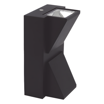 JPAA-0605 - Lámpara Arbotante 6 W 330 lm / Dimensiones 141 x 80 mm / 85 - 265 Vca~ 50/60Hz / Luz Cálida 2 700 K / Uso en exterior IP 54.