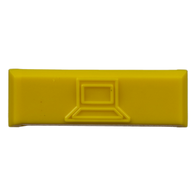 CIDYL-C - Iconos de Identificación / Plástico ABS / 14.2 x 2 x 4.6 mm / Amarillo / Paquete 100 uds / Mini-Com