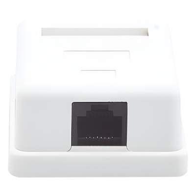 LP-WP-6034 - Caja de Pared / 1 Puerto Keystone / Cat5e / T568A-B / UL 94V-0
