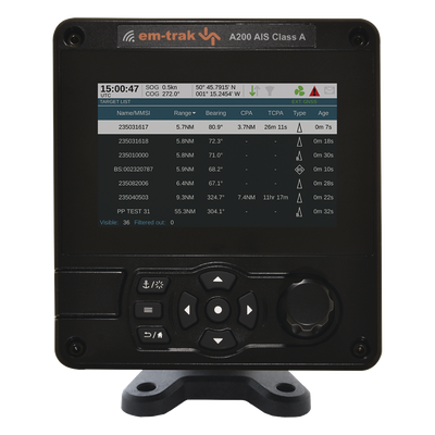 AIS200 - Transreceptor AIS Clase A / Certificación SOLAS / IPX6/IPX7 / GPS de Alta Precisión / WiFi y NMEA 0183/2000