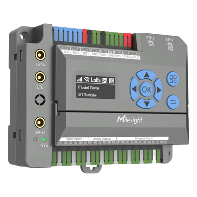 EG71-L08GL-915M - Gateway IoT LoRaWAN / 8 Canales / 2,000 Dispositivos / Quad-Core 1.5 GHz / Edge Computing / 4G LTE / KNX + BACnet + Modbus + M-Bus / 8 Entradas Universales
