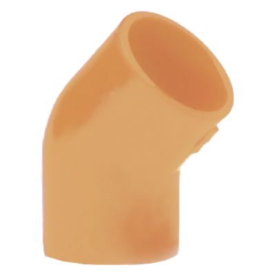 VP-ELB-45 - Codo de 45° para Tubería de ¾" / Sistemas VESDA / Paquete de 10 Piezas / Flujo Óptimo de Aire