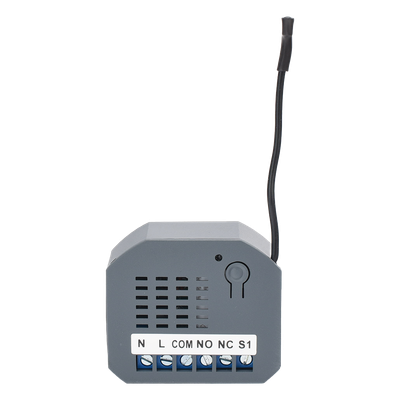 MHDS221 - Micromódulo On/Off Z-Wave / Alimentación Universal 85-260V AC / Frecuencia 908.4 MHz / Contacto Seco 250V/3A / Compacto 44x38x17 mm (1.73x1.50x0.67 in)
