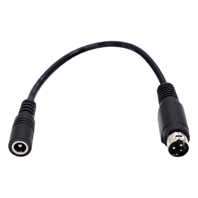 PL3DIN - Adaptador de Corriente DC / Jack 5.5mm x 2.1mm a Mini-DIN 3 Pines / Plug & Play / 12V-19V-24V