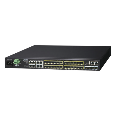 XGS3-24242-V3 - Switch Core Capa 3 / 24 SFP 100/1000X / 8 RJ45 Gigabit Compartidos / 4 SFP+ 10G / 95.23 Mpps / 1.44 x 0.79 x 0.14 pies